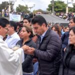 Alcalde de Tarija participa de la eucaristía y la festividad de Corpus Christi